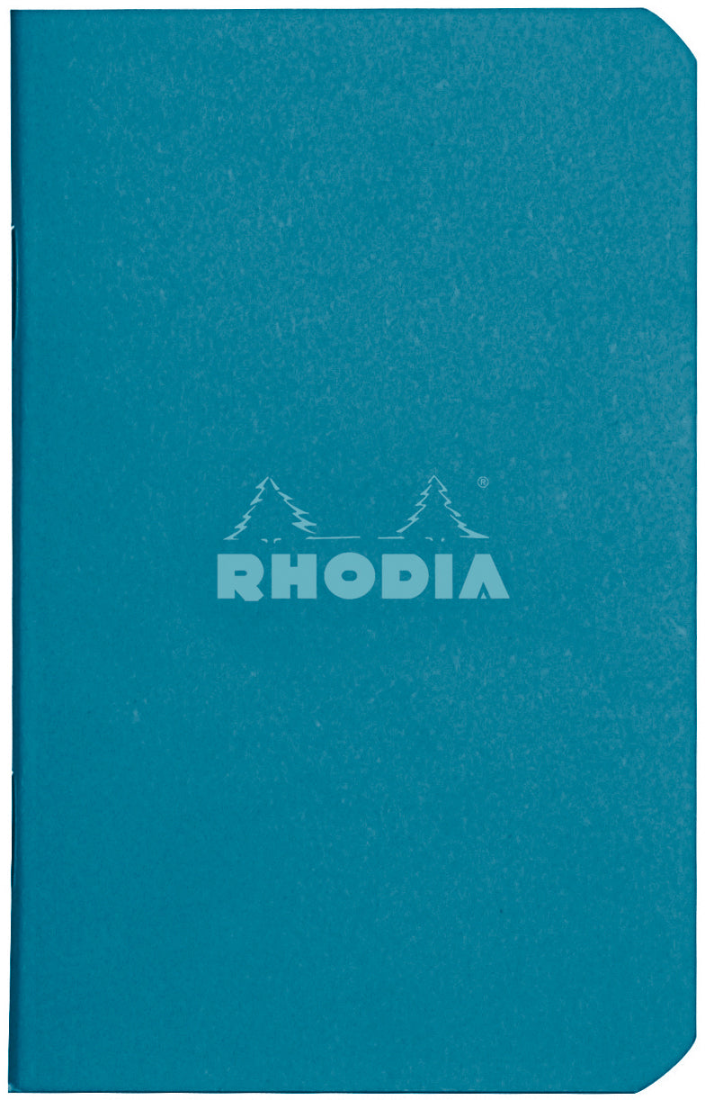 Rhodia Notizheft – A7 – 80 g/m² – gebunden, wasserfester Umschlag, Clairefontaine-Papier, grün, FSC