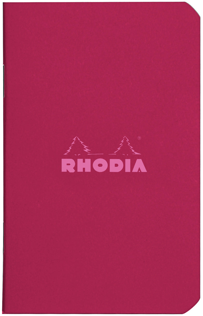 Rhodia Couleurs Notizheft – A7 – kariert – 80 Blatt – 80 g/m² – gebunden, beschichteter Umschlag, rot, FSC