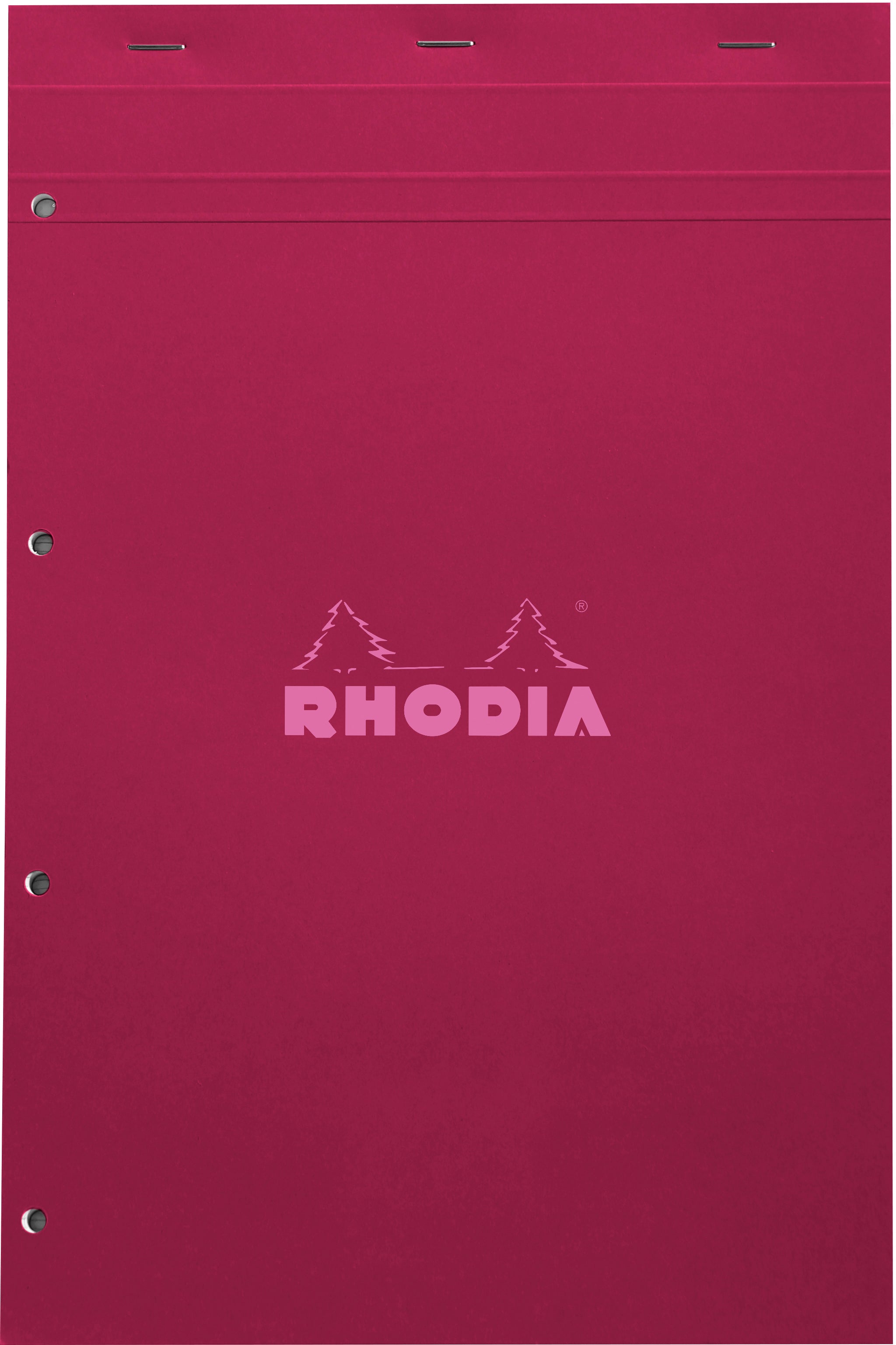 Rhodia Notizblock – A4+ – 80 g/m² – kopfseitige Heftung, mikroperforiert, wasserdichter Deckel – rot, FSC