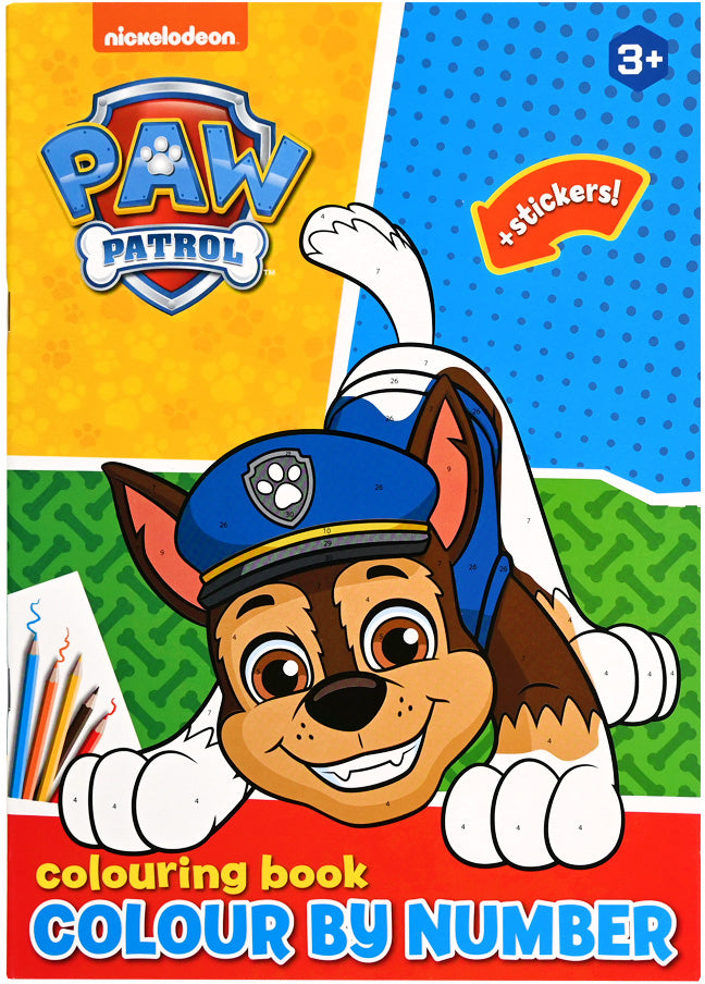ROOST Malen-nach-Zahlen-Set Paw Patrol – 21,0 × 29,6 cm