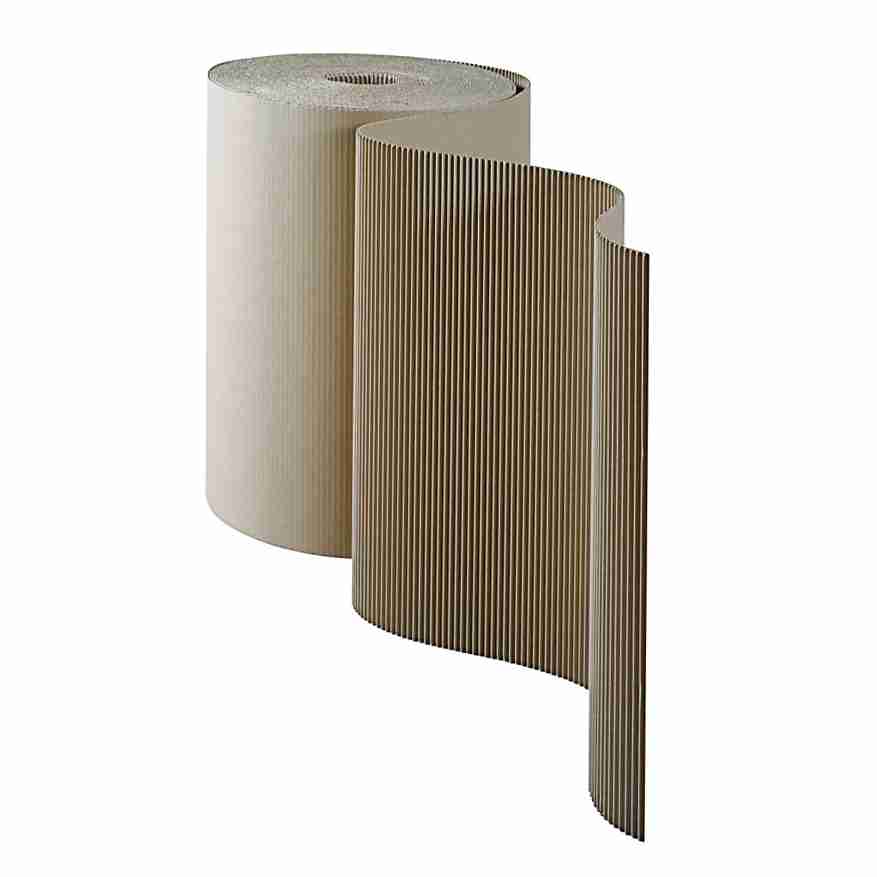 Rollenwellkarton – grobwellig – 80 cm × 65 m – Karton – braun – 1 Stück