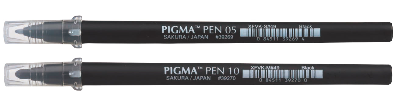 Sakura Pigma Pen 05 Fineliner – 0,4 mm, schwarz