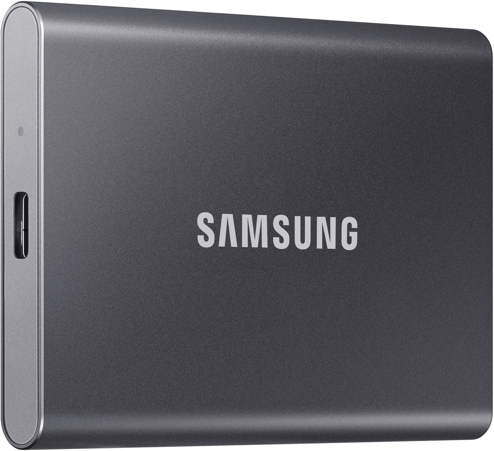 Samsung Portable SSD T7 – 2 TB, USB 3.2 Gen 2 (USB-C), 1'050/1'000 MB/s, AES-256 Hardwareverschlüsselung, Grau