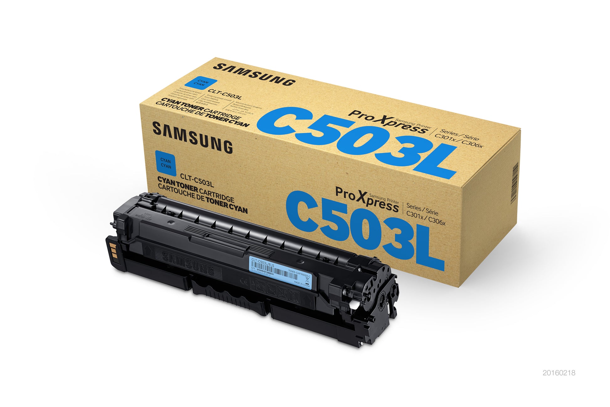 HP Samsung CLT-C503L Cyan Toner – Original – 5'000 Seiten – für Samsung ProXpress C3010ND/C3010DW/C3060ND und andere