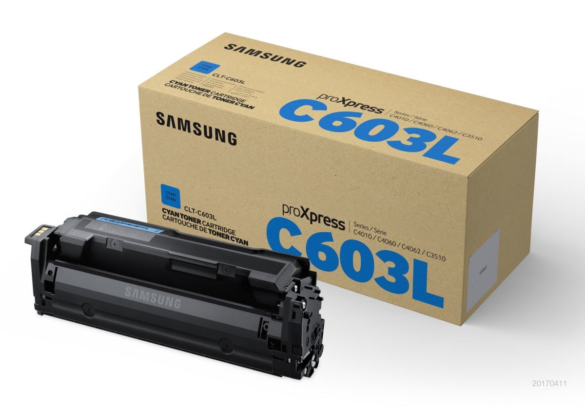 HP Samsung CLT-C603L (SU080A) Cyan Toner – Original – 10'000 Seiten – für Samsung ProXpress C4010ND/C4060FX