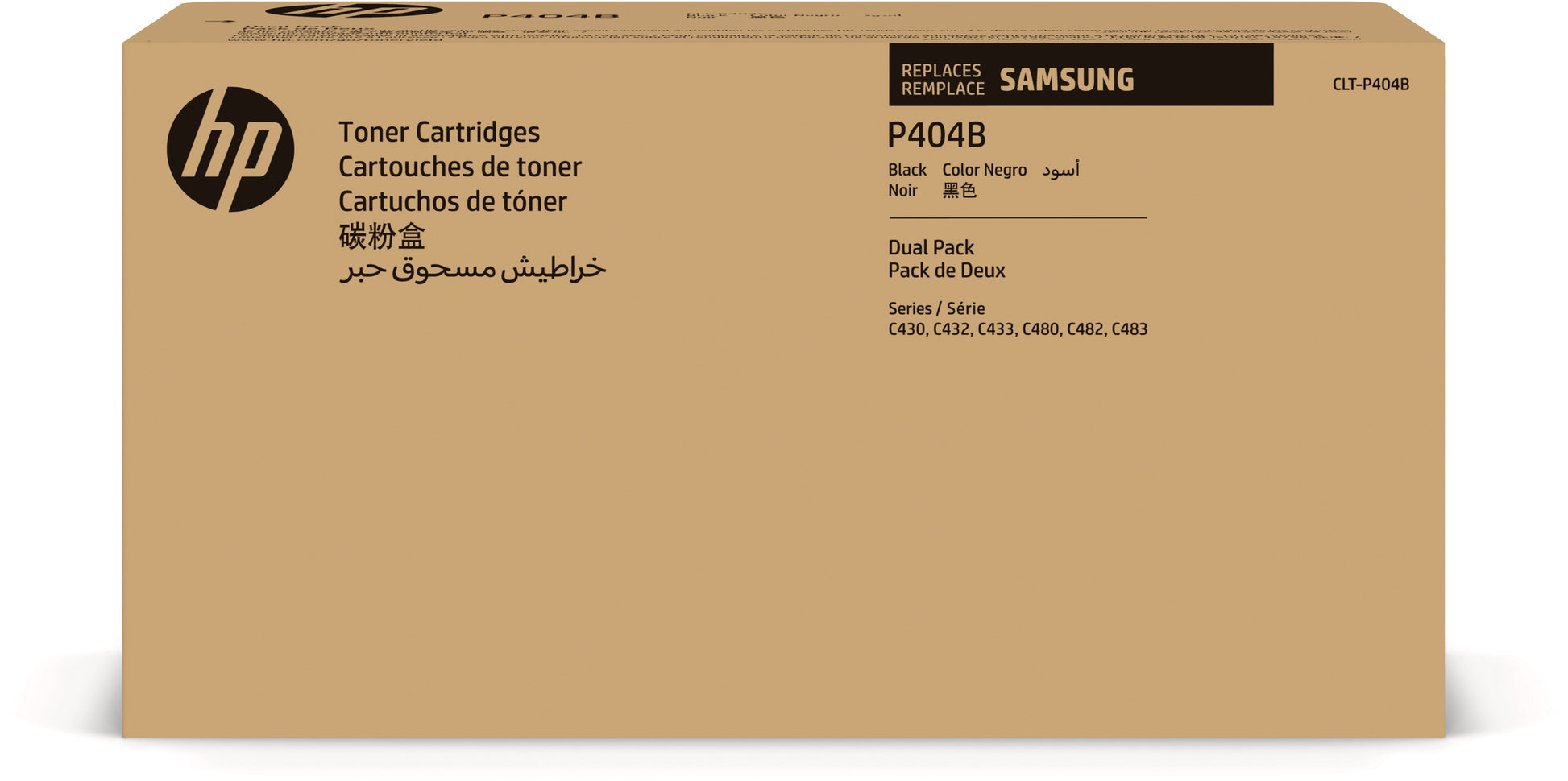 HP Samsung CLT-P404B (SU364A) Schwarz Toner – Original – 2er-Pack – je 1'500 Seiten – für Samsung Xpress C430