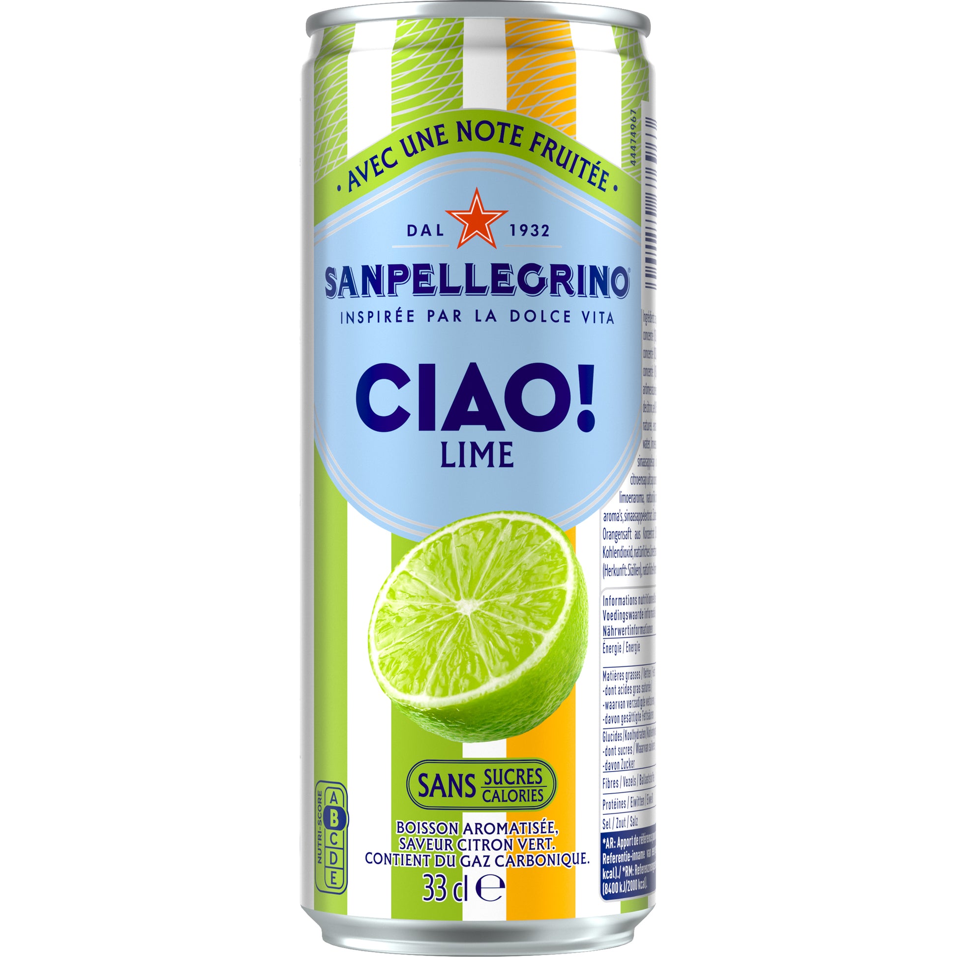 San Pellegrino – Limonade Ciao, Pfirsich & Zitrus, zuckerfrei – 6 Stk.