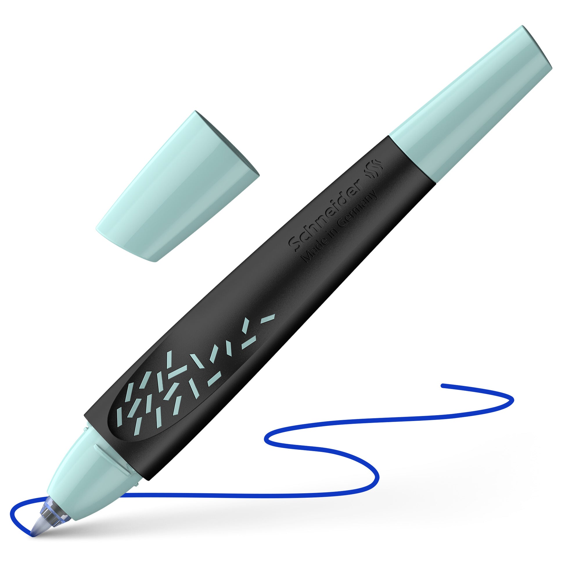 Schneider AG Schneider Breeze – Tintenroller, 0,5 mm, Blau, radierbar, Kunststoff, Schwarz/Blau