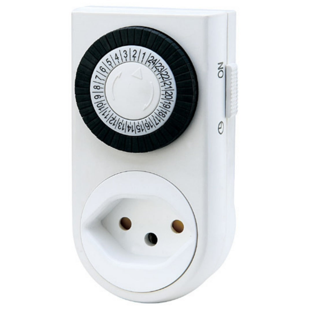 M. Schönenberger Zeitschaltuhr (DIN-Schiene) – IP20, 230 V, 10 A, T13 – Schwarz, Weiss