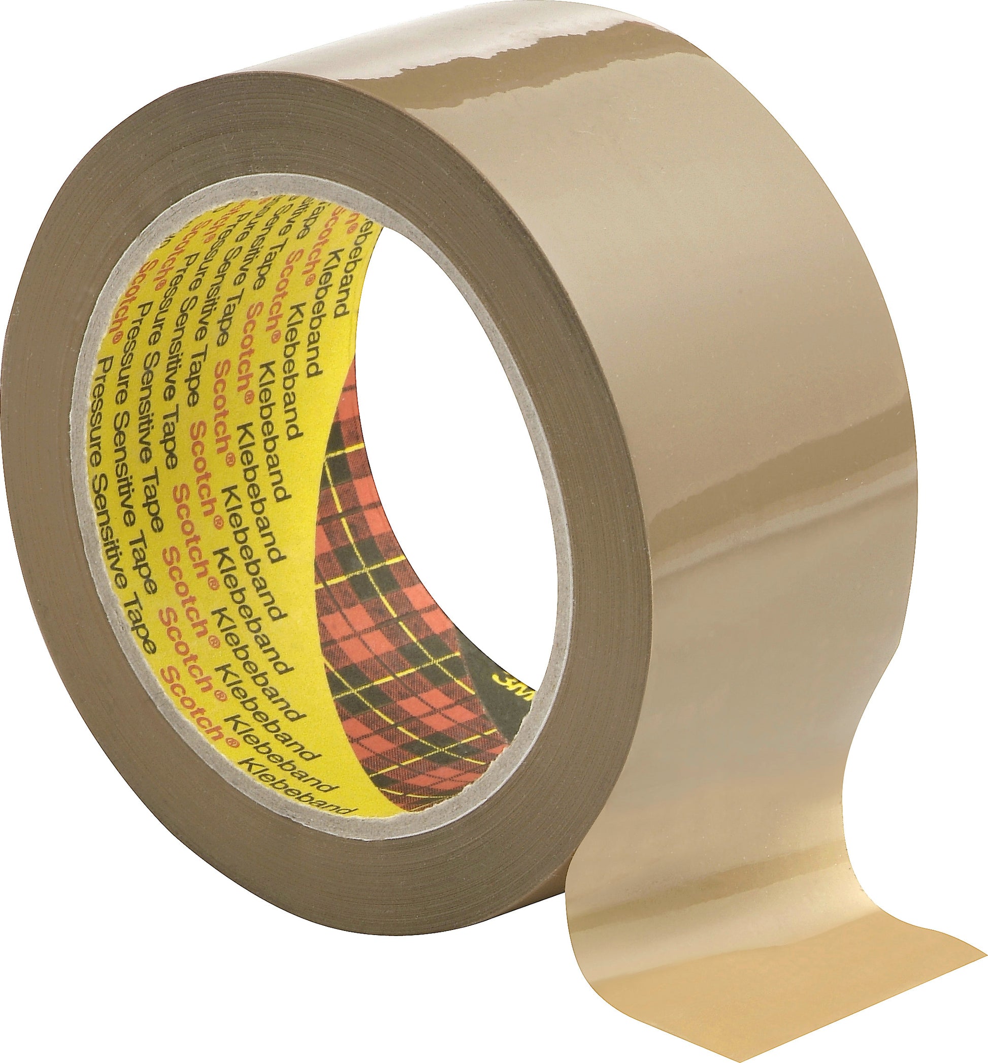Scotch Profi 3707/38B – Verpackungsklebeband, PP, Braun, Geräuscharm, Naturkautschuk – 38 mm × 66 m