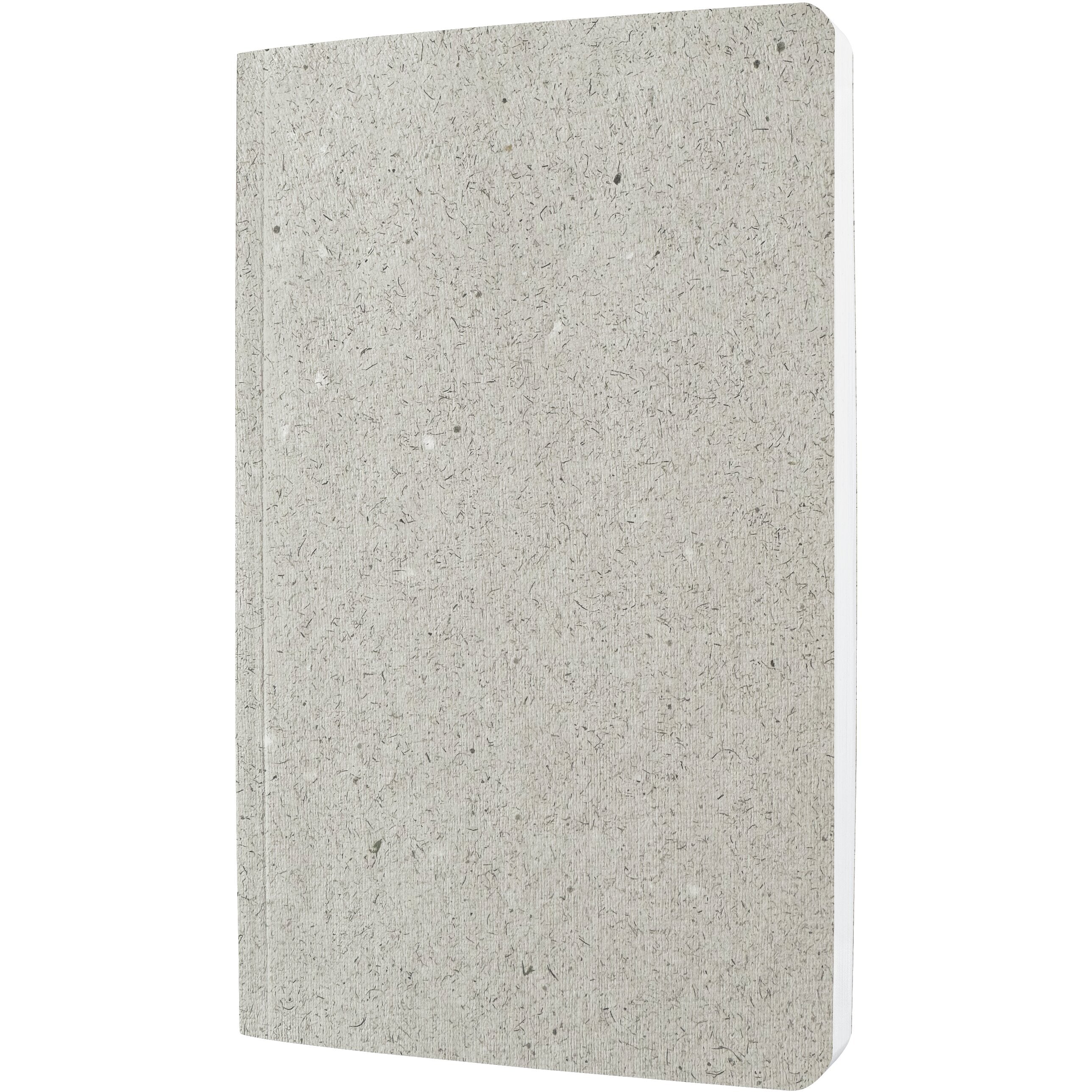 Sigel Notizbuch – A5 – kariert – 50 Blatt – 100 g/m² – Softcover, aus Teeblättern – kalkweiss