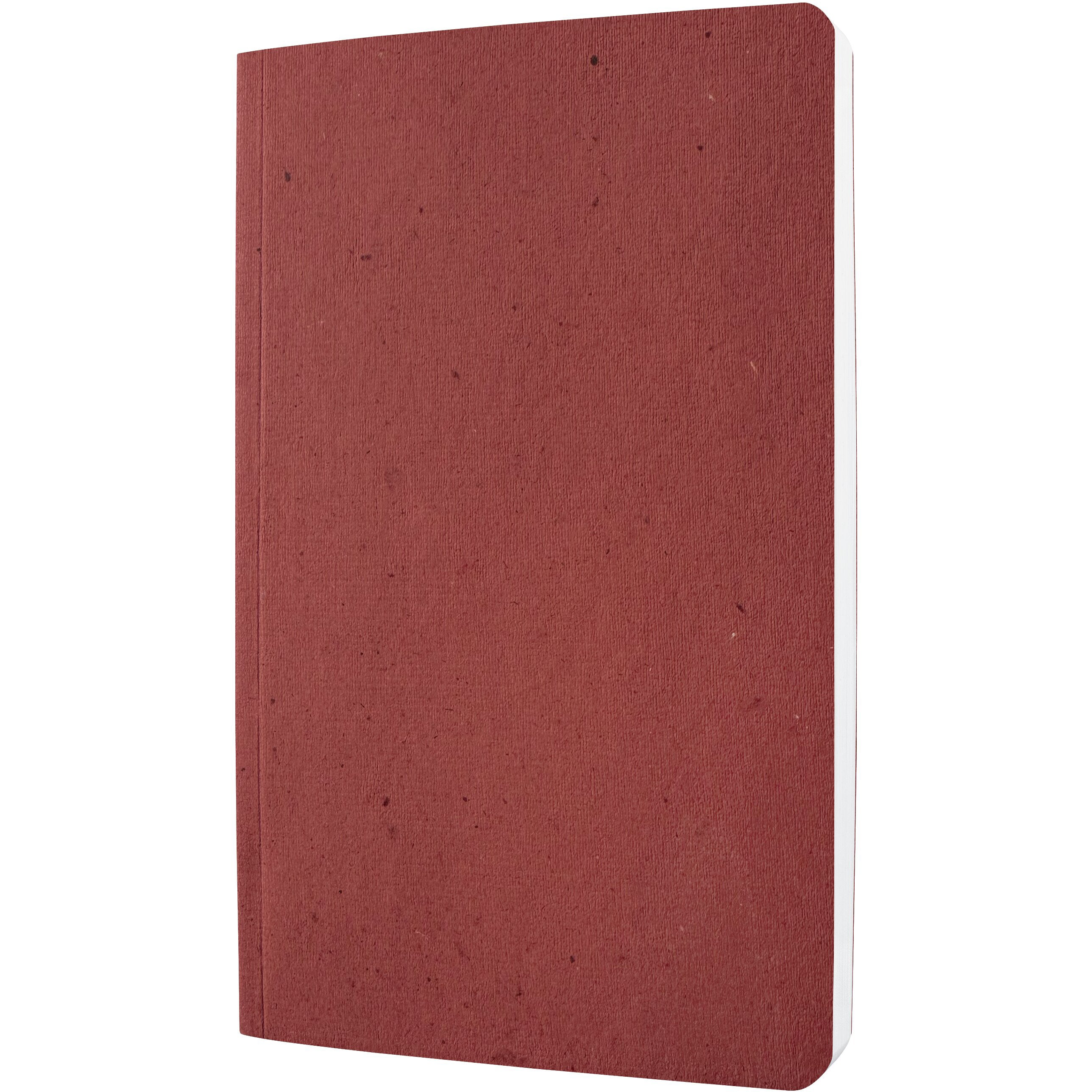 Sigel Notizbuch – 140 × 200 mm – liniert – 50 Blatt – 100 g/m² – Softcover, aus Teeblättern, Unikat, rot