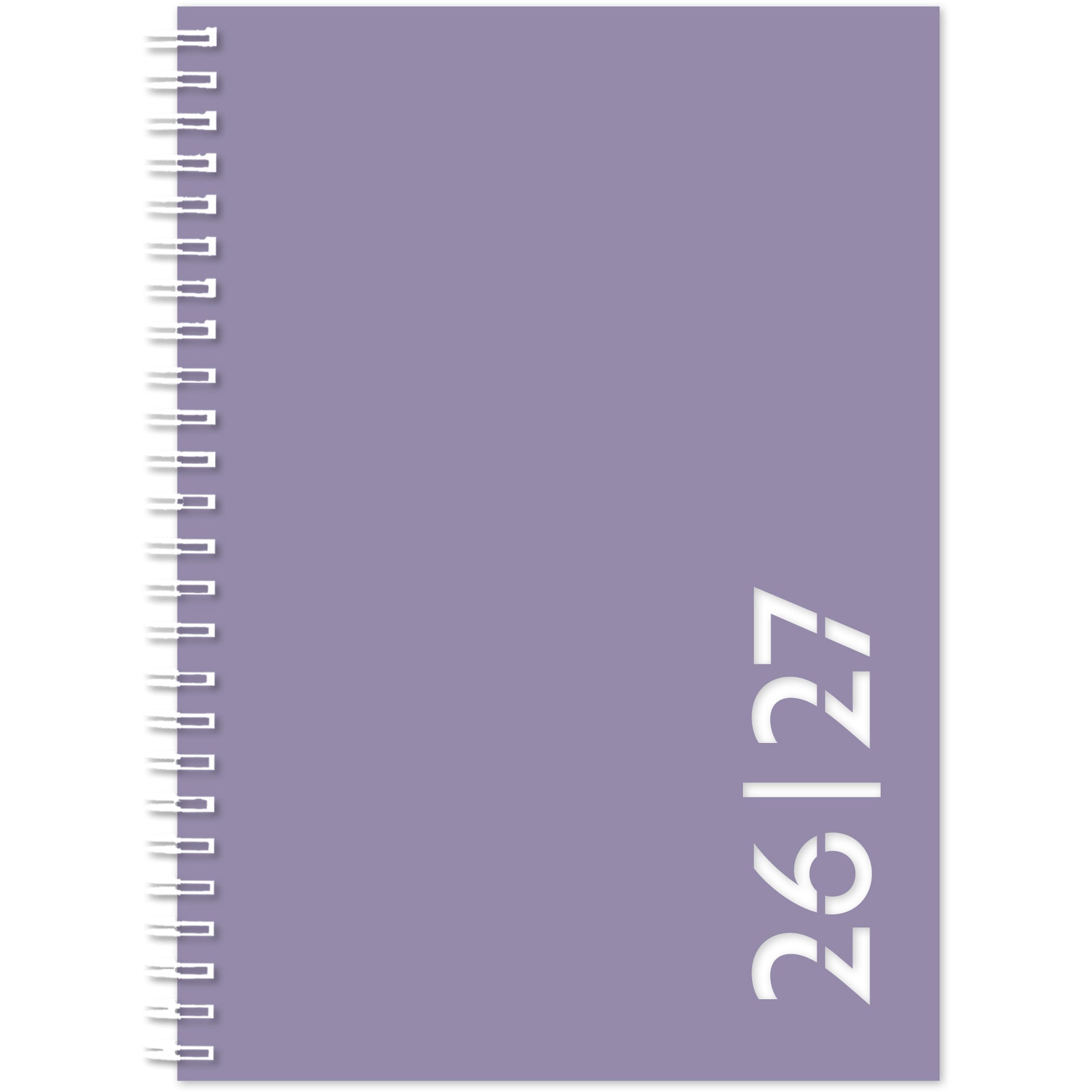 Simplex Colors – Schulagenda 2026/27, 1 Woche/2 Seiten, A5, Lavendel