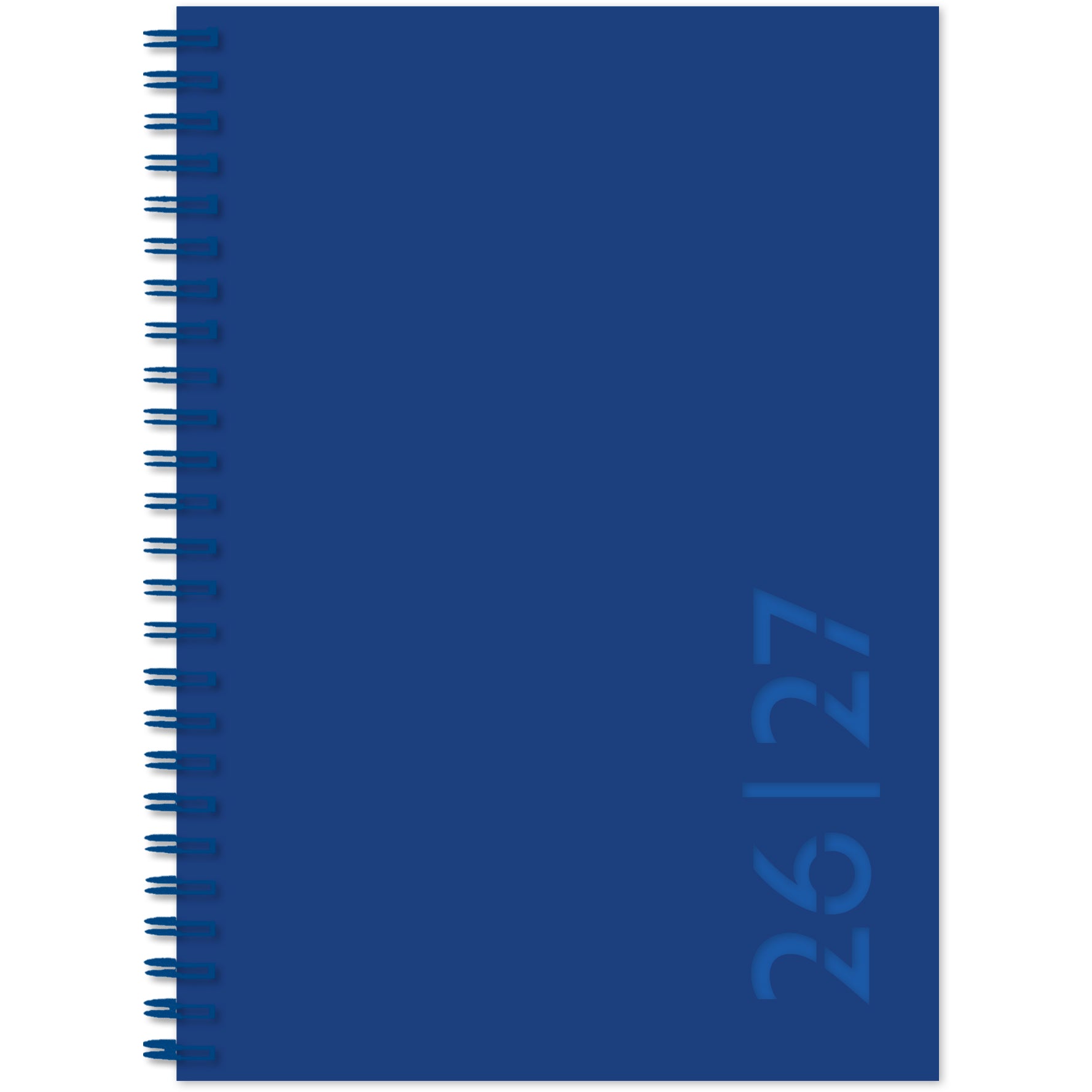 Simplex Colors – Schulagenda 2026/27, 1 Woche/2 Seiten, 17,5 × 15,6 cm, Blau