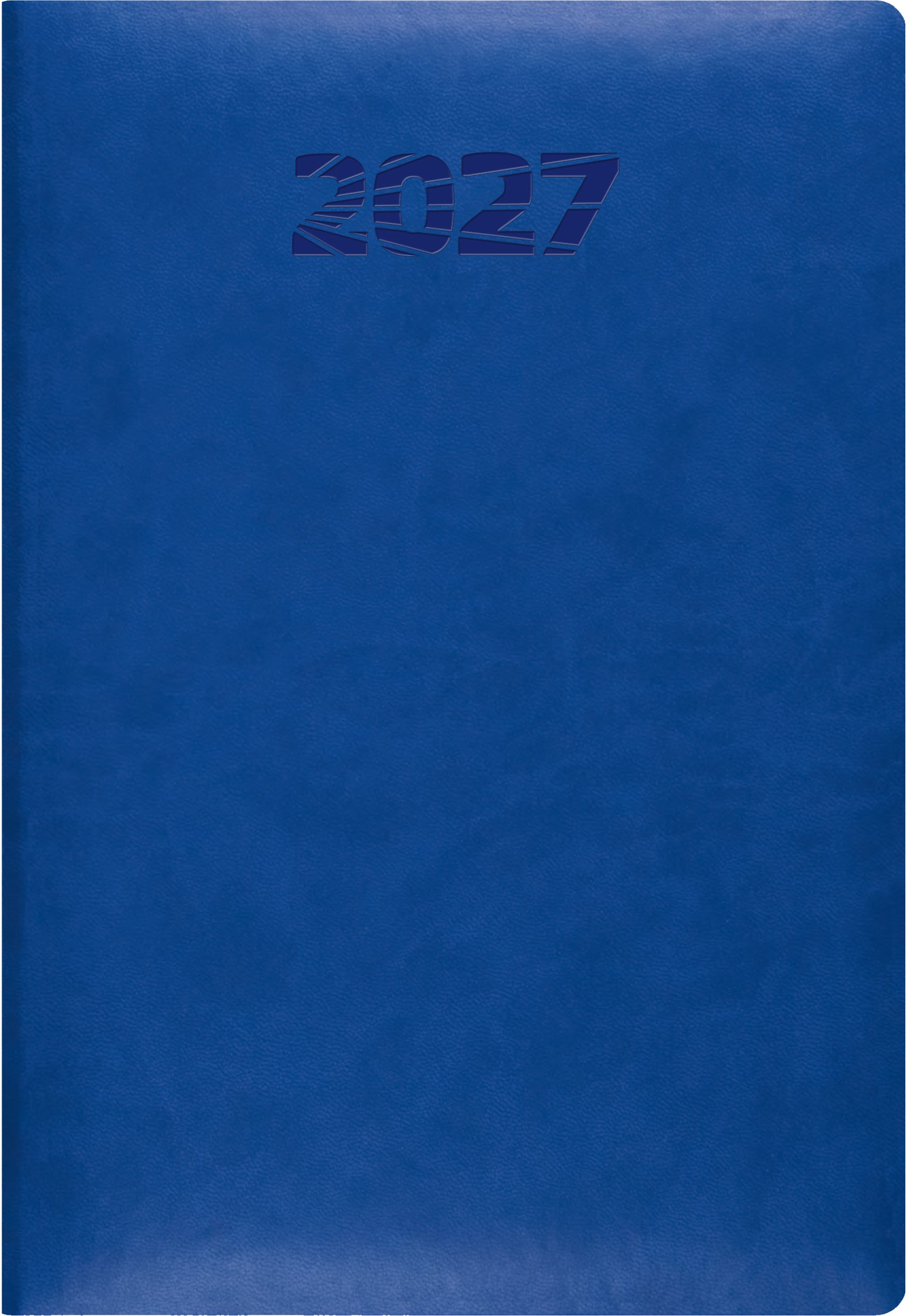 Simplex Simply Flex – Tagesagenda 2027, 1 Tag/1 Seite, 14,8 × 20,8 cm, gebunden, blau