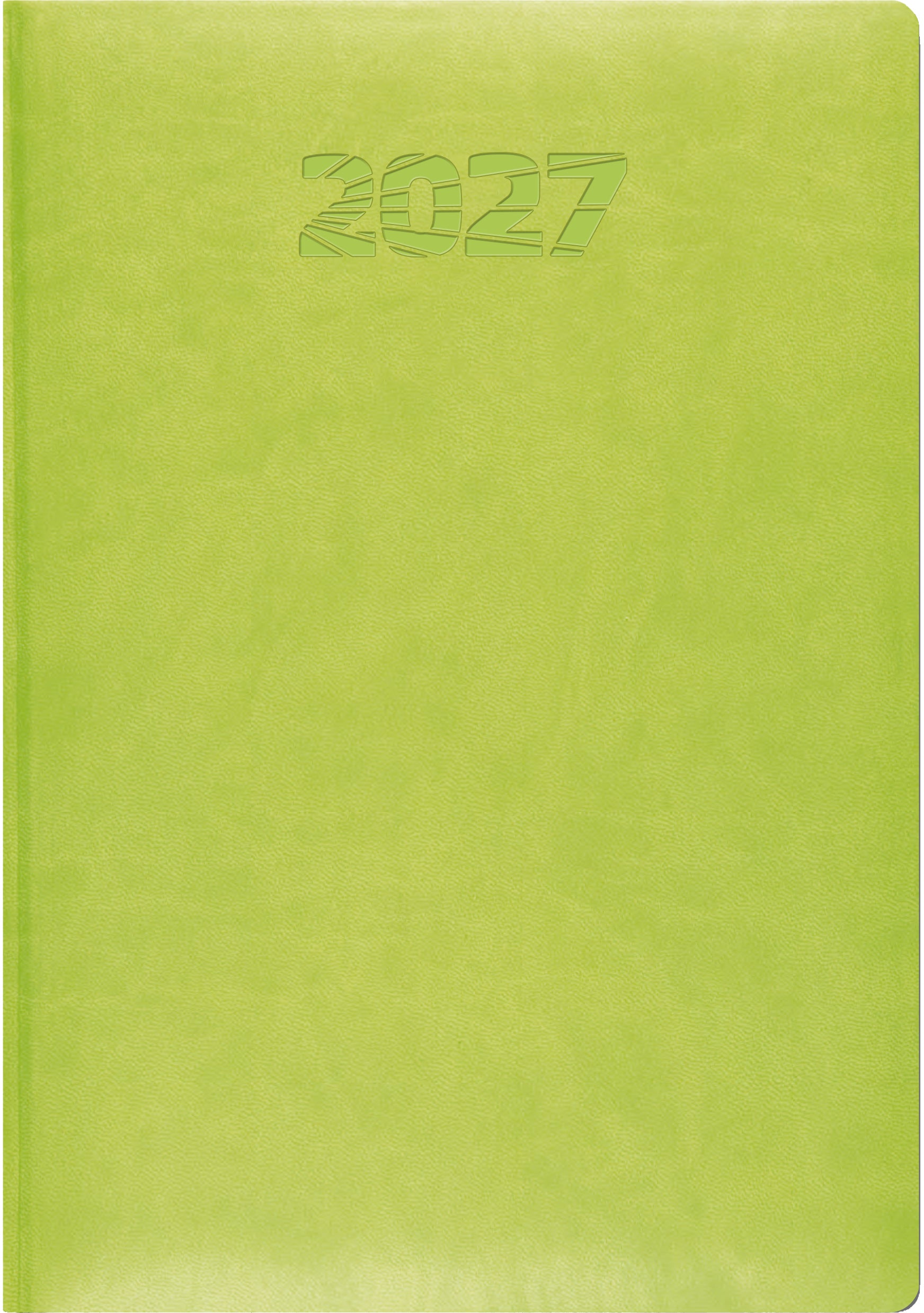 Simplex Simply Flex – Tagesagenda 2027, 1 Tag/1 Seite, 14,8 × 20,8 cm, gebunden, grün