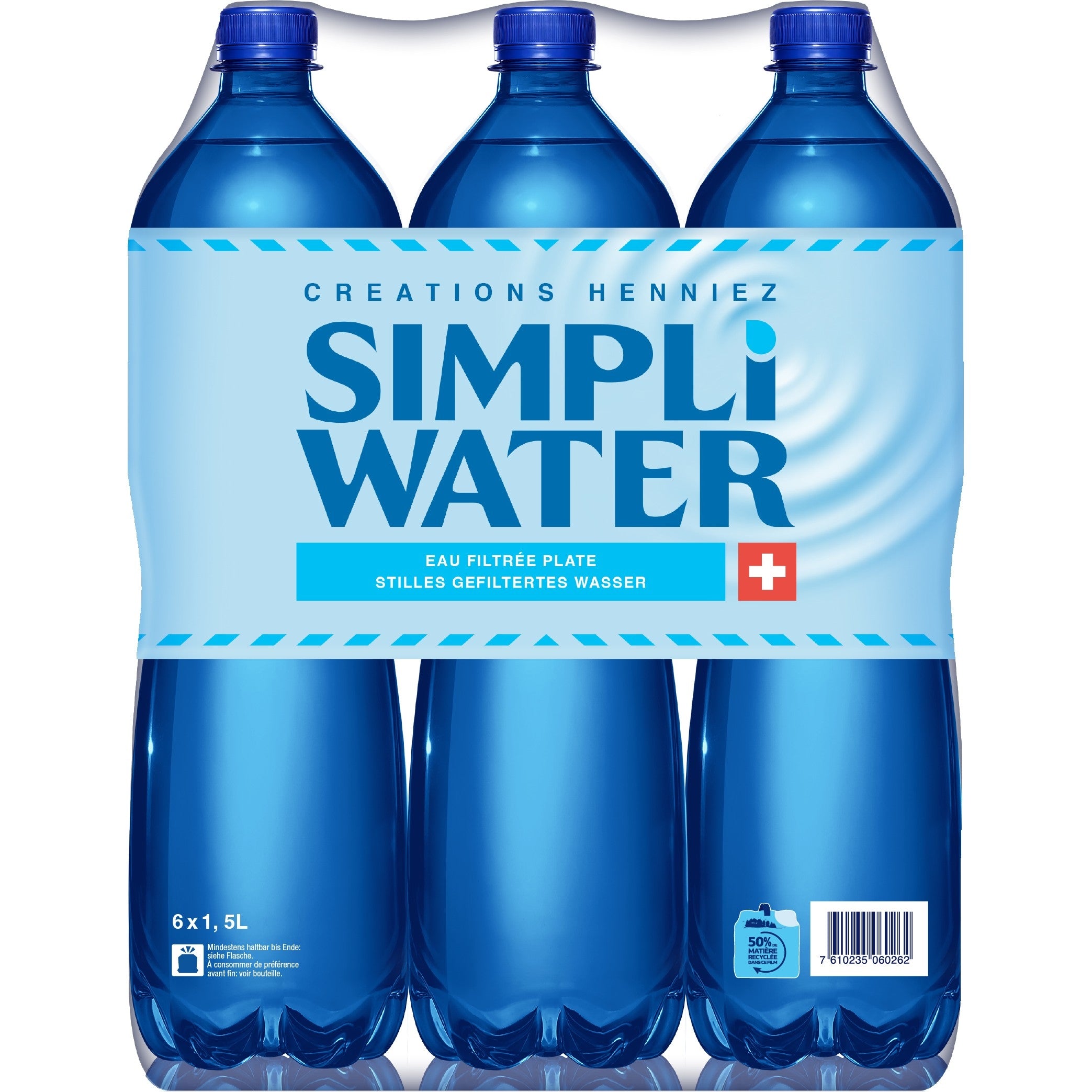 Simpli Water – Mineralwasser still – 6 × 1,5 l