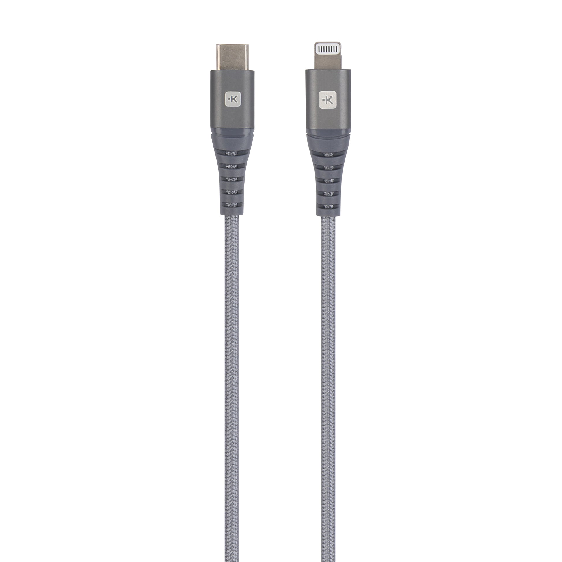Skross Kabel – USB-C auf Lightning 2 m, Graphit – für iPhone/iPad