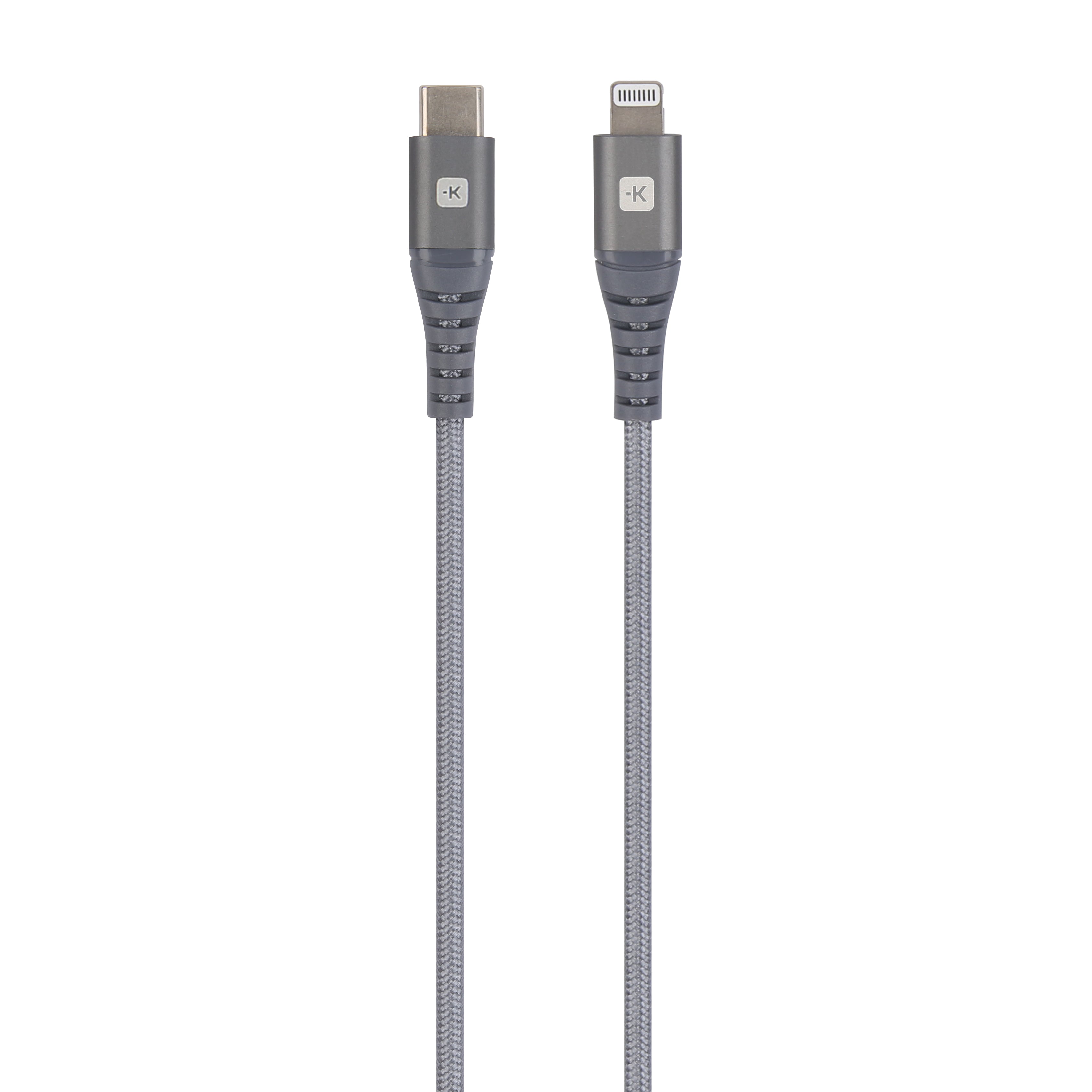Skross Kabel – USB-C auf Lightning 2 m, Graphit – für iPhone/iPad
