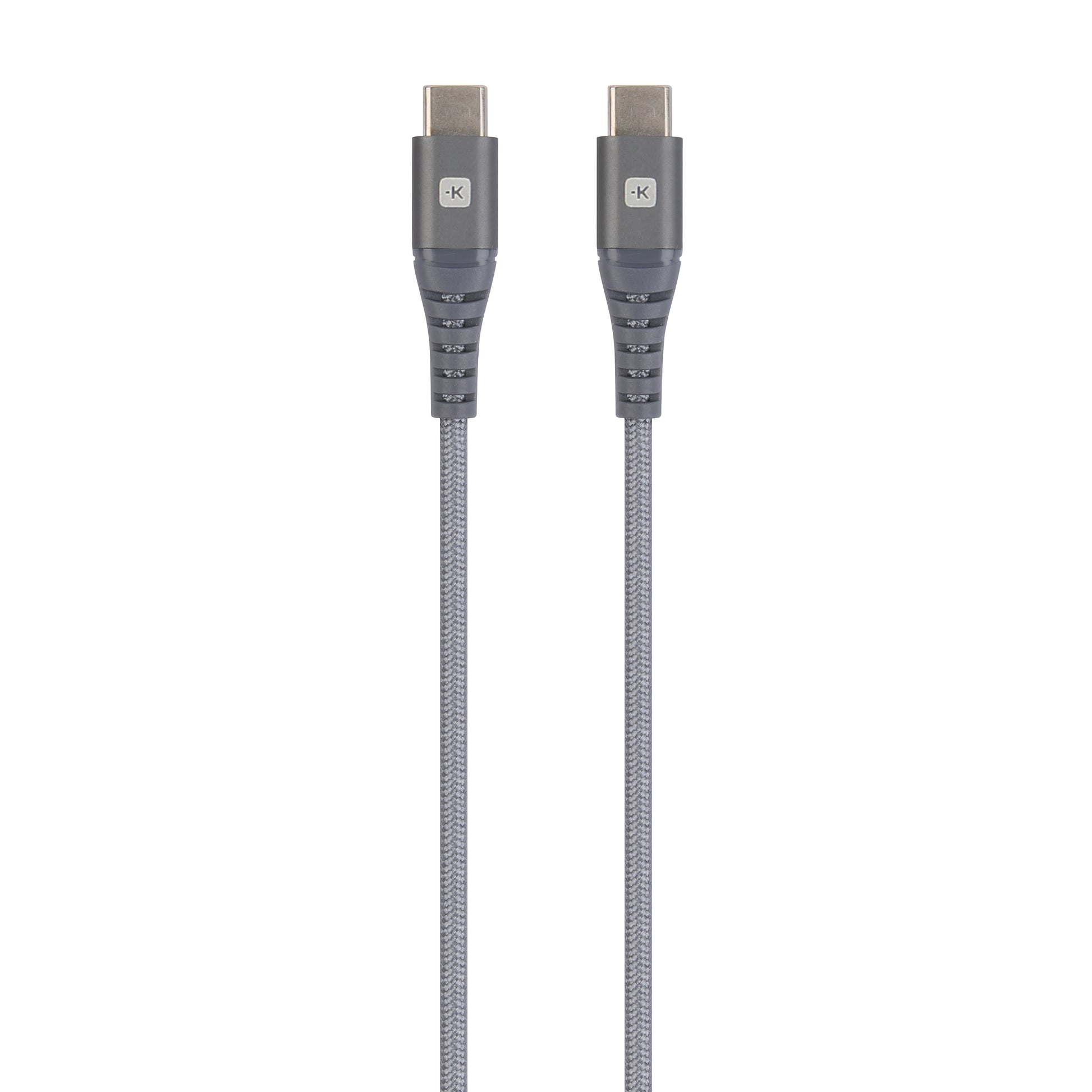 Skross USB-C auf USB-C Kabel – USB 2.0 (480 Mbit/s) – 2 m – Grau