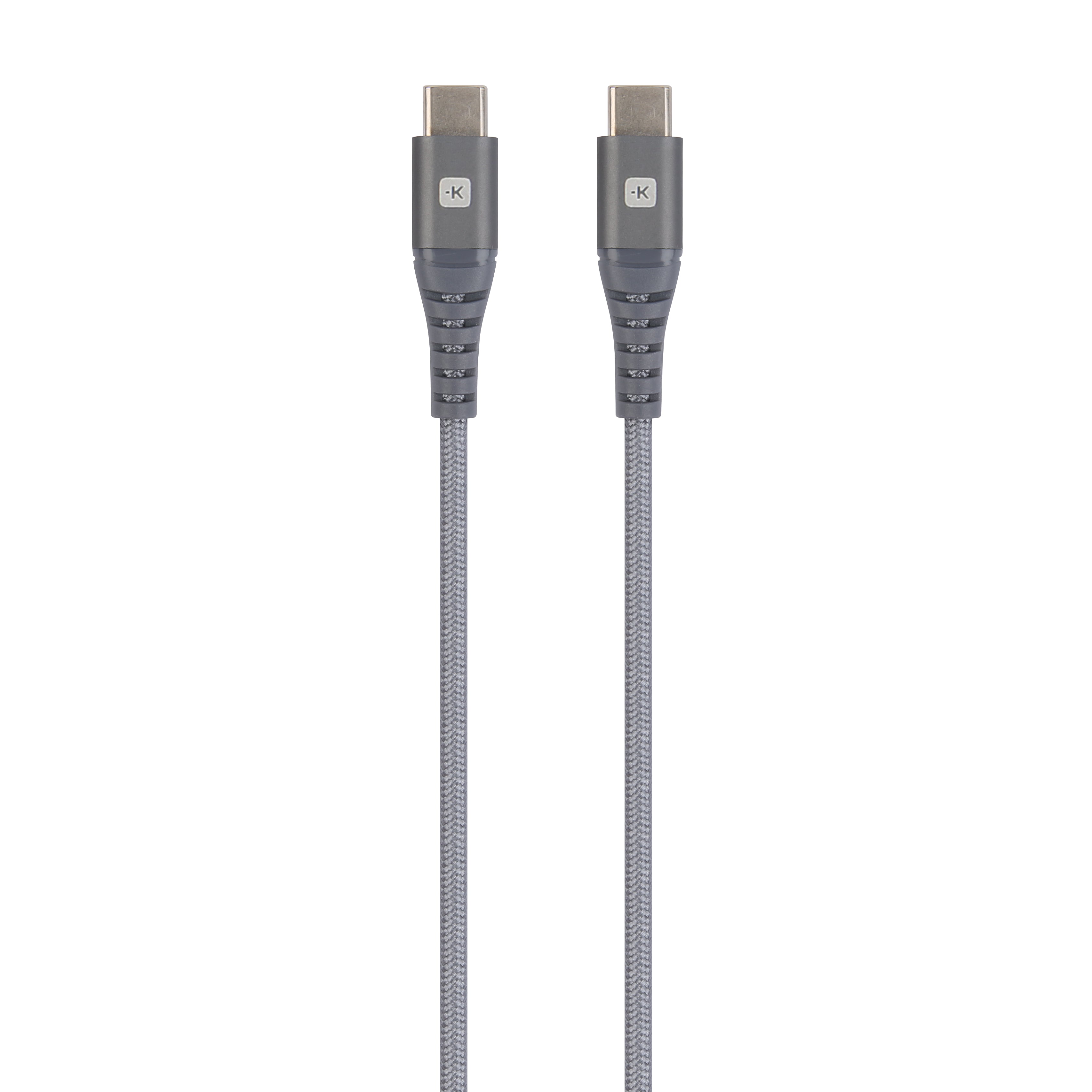 Skross USB-C auf USB-C Kabel – USB 2.0 (480 Mbit/s) – 2 m – Grau