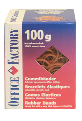 Smart Office Gummibänder – 84 × 111 mm, Naturkautschuk, 125 g
