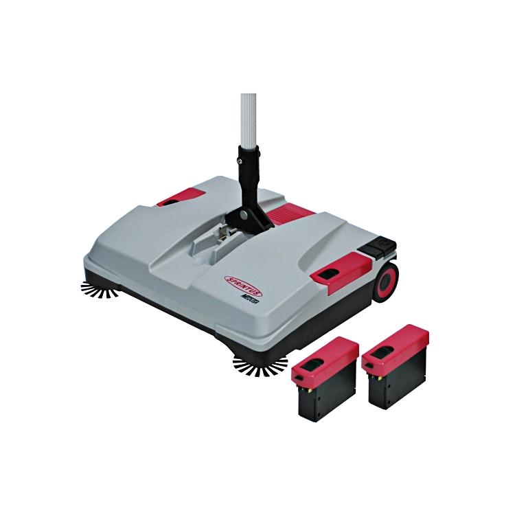 Sprintus Akkukehrmaschine Medusa – 2 l Behälter – 37 cm Arbeitsbreite – inkl. 1 Akku