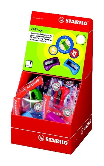STABILO EASYergo 3.15 Minenspitzer – für 3,15 mm Minen – farbig sortiert – 20er Display