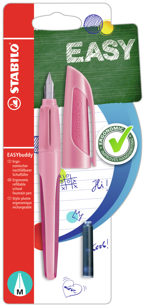 STABILO EASYbuddy – Füllfederhalter – M – Pastellpink