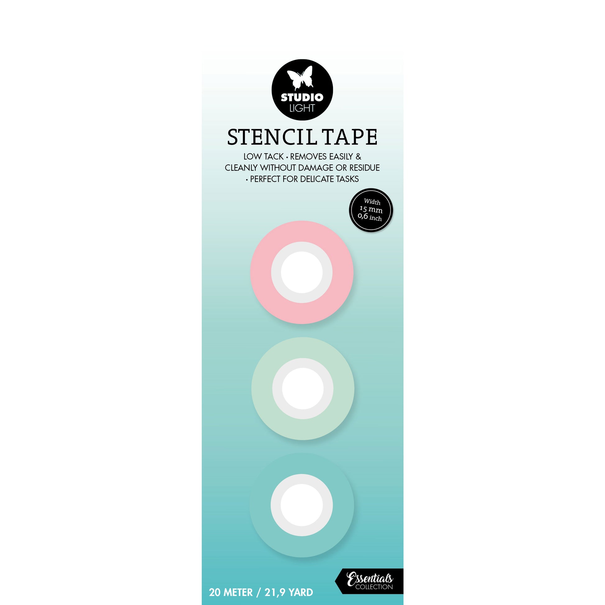Studio Light STTA01 Malerband – 85 mm × 0,29 m, transparent, wiederablösbar