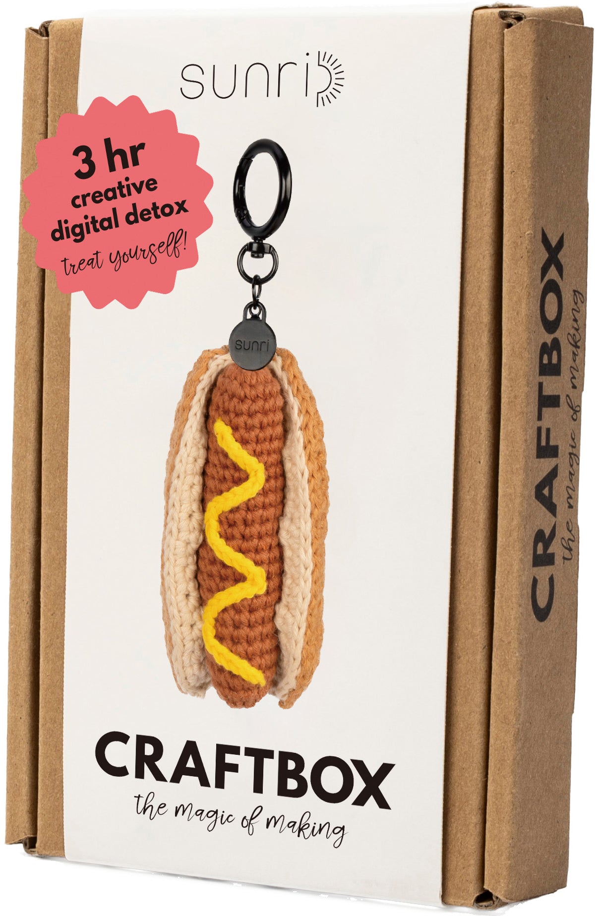 Sunri DIY604 Häkelset Hot Dog – ca. 5,5×10 cm, Baumwolle
