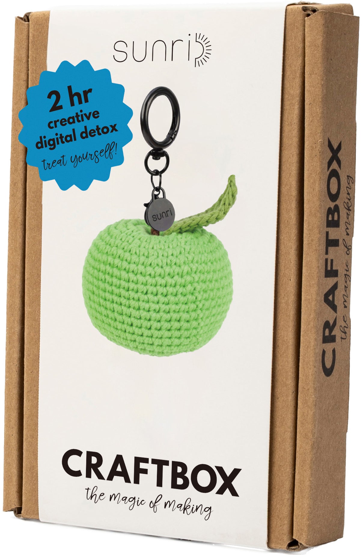 Sunri DIY609 Häkelset Apfel – ca. 7 cm×5 cm, 100% Baumwolle