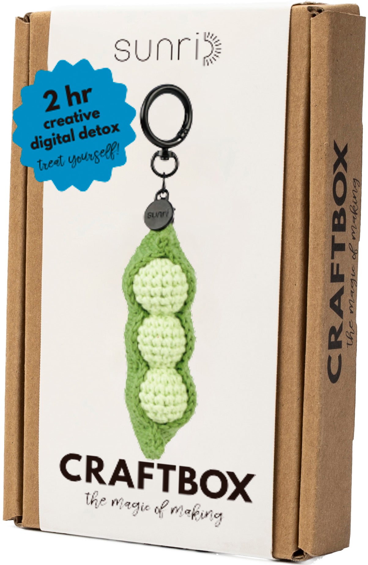 Sunri DIY613 Häkelset Erbse – ca. 11 cm×3 cm, 100% Baumwolle