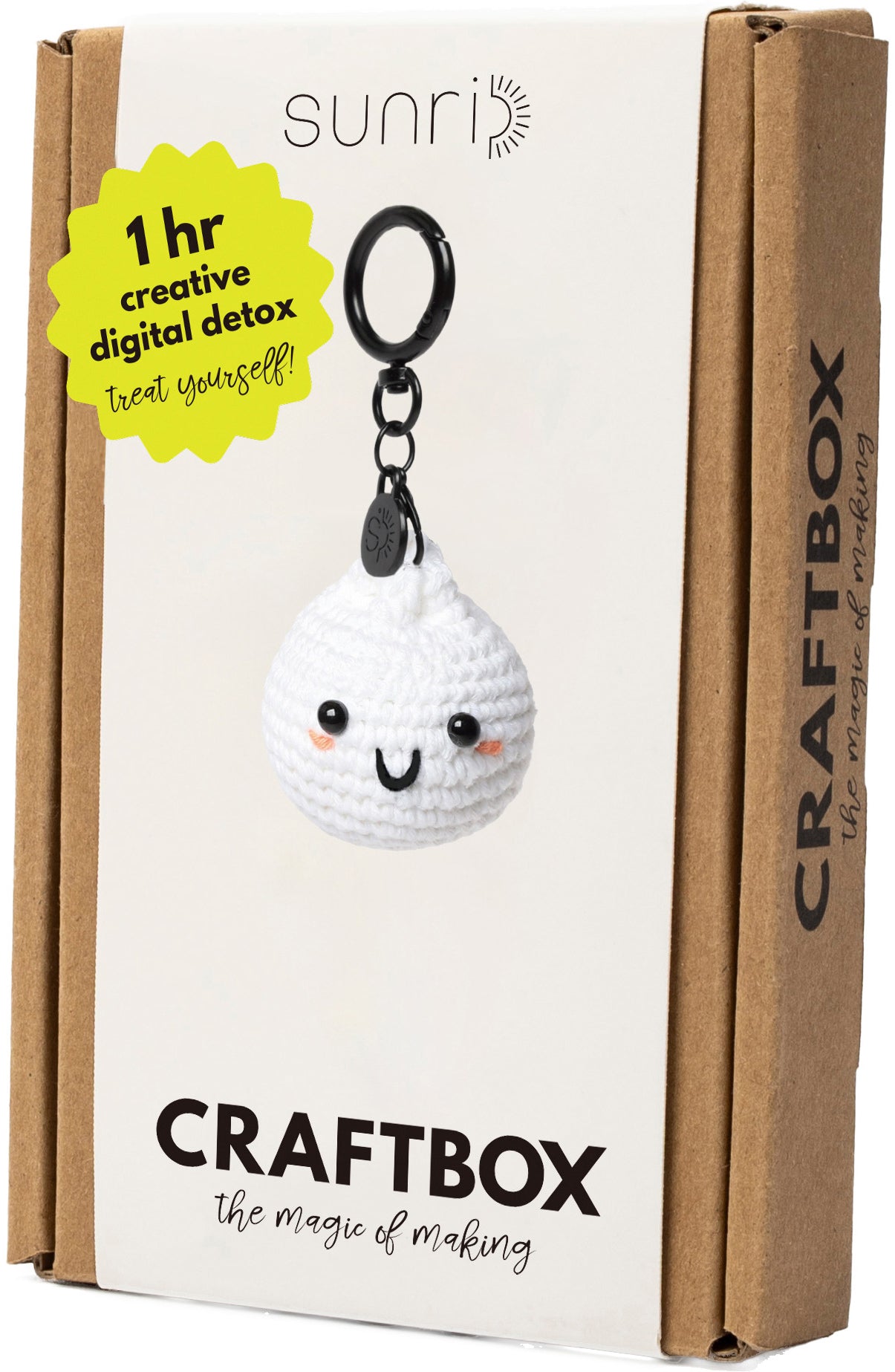 Sunri ASIAN DELIGHTS Mini Bao – Häkelset Schlüsselanhänger – ca. 5 × 5 cm – DIY619