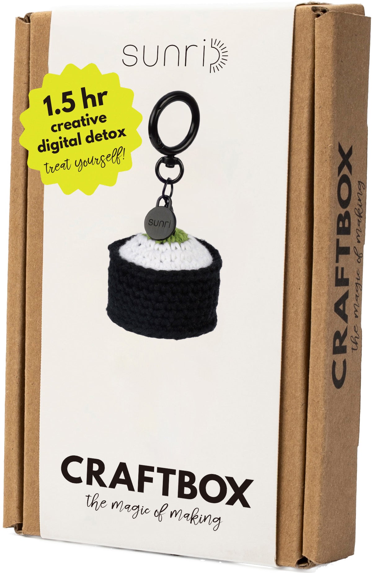 Sunri ASIAN DELIGHTS KAPPA MAKI – Häkelset (Schlüsselanhänger) – ca. 5,5 × 5 cm – 100% Baumwolle
