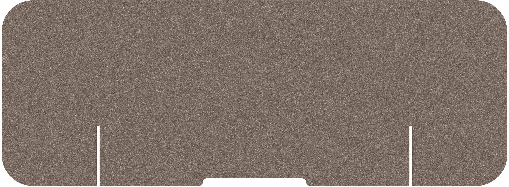 Suono Tischtrennwand M – 1'600 × 590 mm, suonoBOARD, braun, mit Klemmen, akustisch, für Tischplatten 15–70 mm