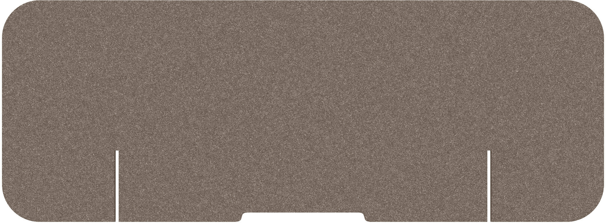 Suono Tischtrennwand M – 1'600 × 590 mm, suonoBOARD, braun, mit Klemmen, akustisch, für Tischplatten 15–70 mm