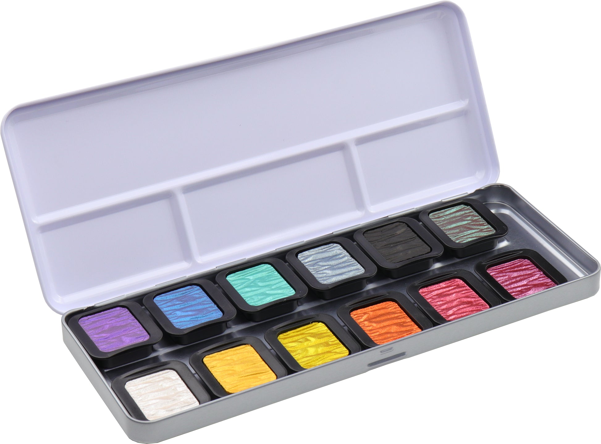 Talens Finetec Essentials Rainbow Aquarellfarben, Perlglanz – 12 Farben