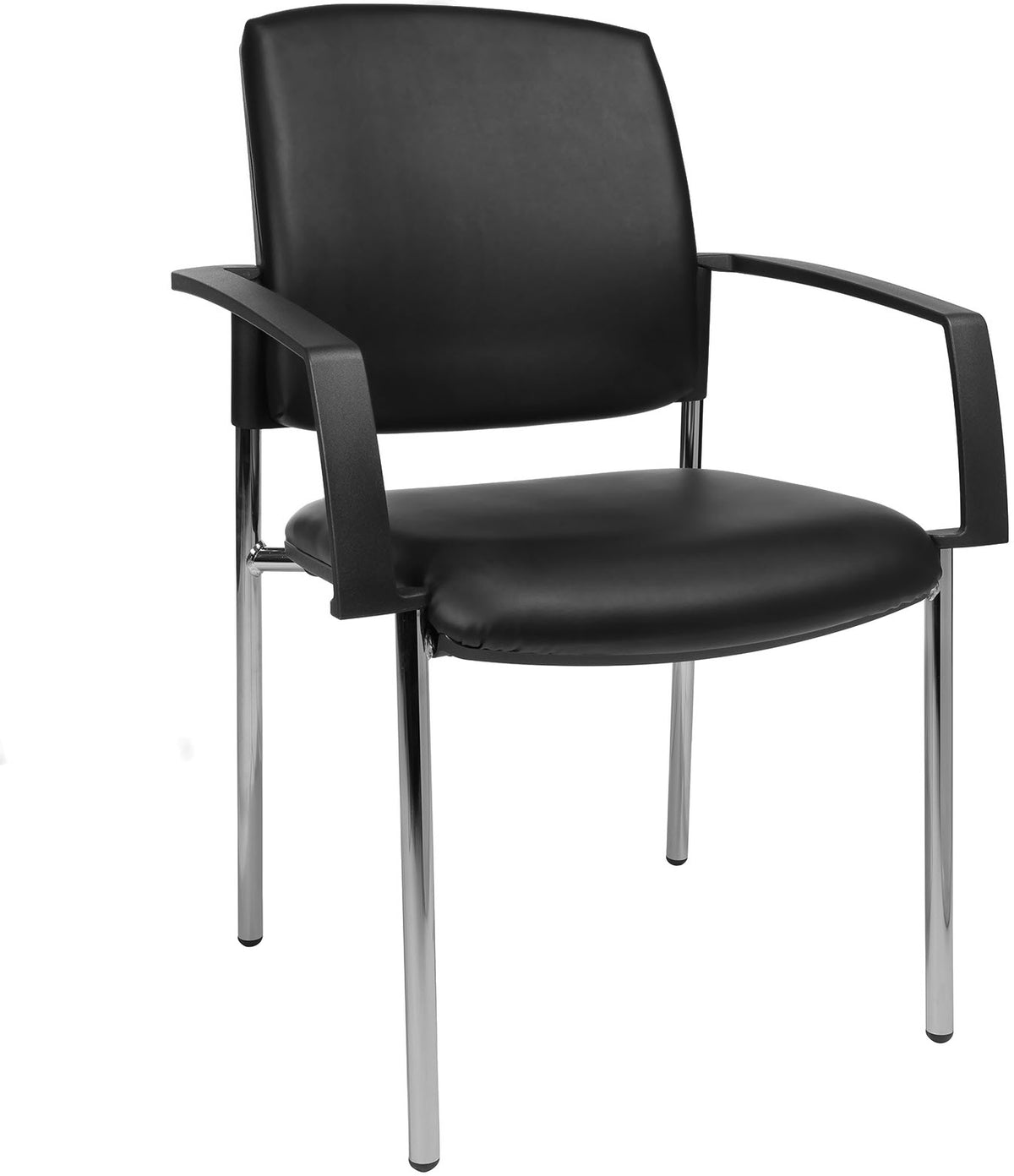 Topstar easyClean BB190AD10 Besuchersessel – Kunstleder – Schwarz, stapelbar