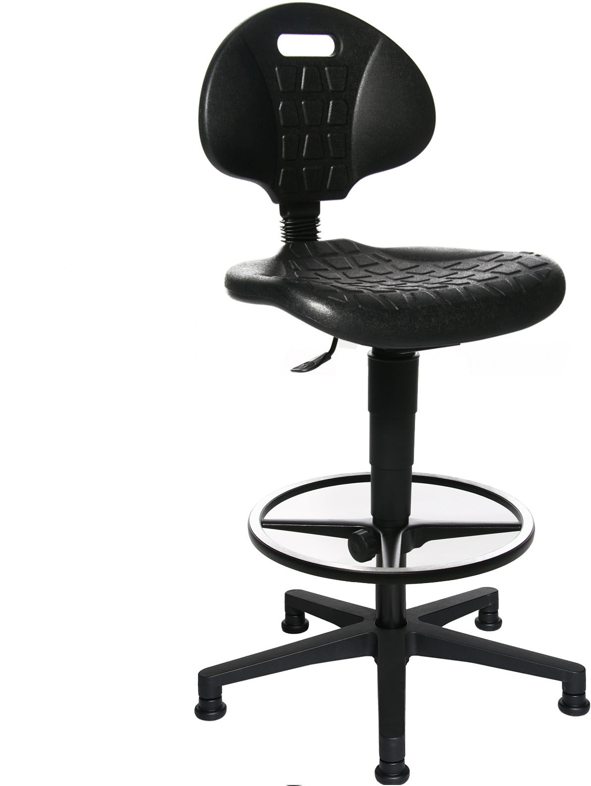 Topstar Work 72220PU0T Bürostuhl – Polyurethanschaum – Schwarz, mit tiefenverstellbarer Rückenlehne
