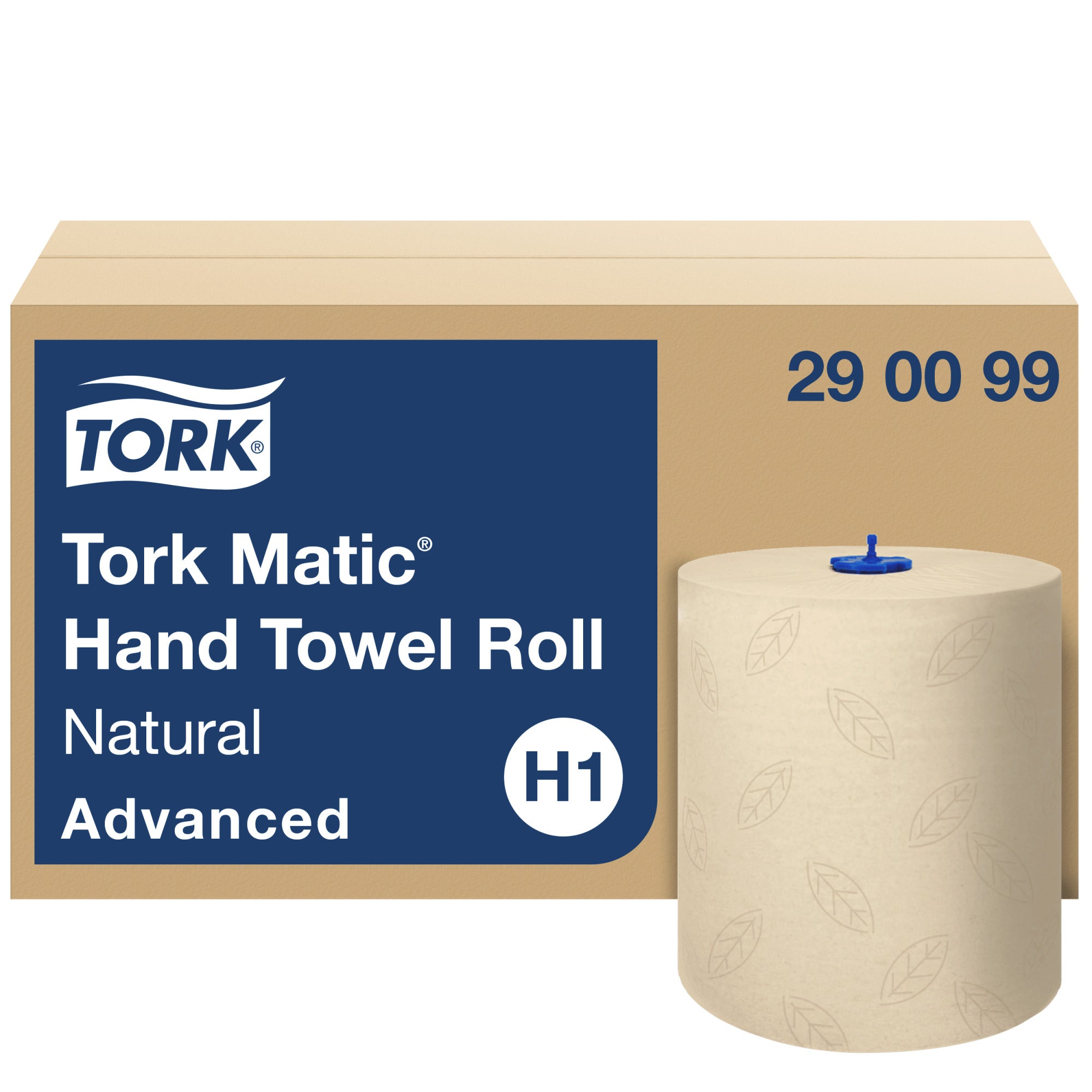 Tork Handtuchrolle – 2-lagig, natur – 210 mm × 150 m – für H1 – Pack 6 Rollen