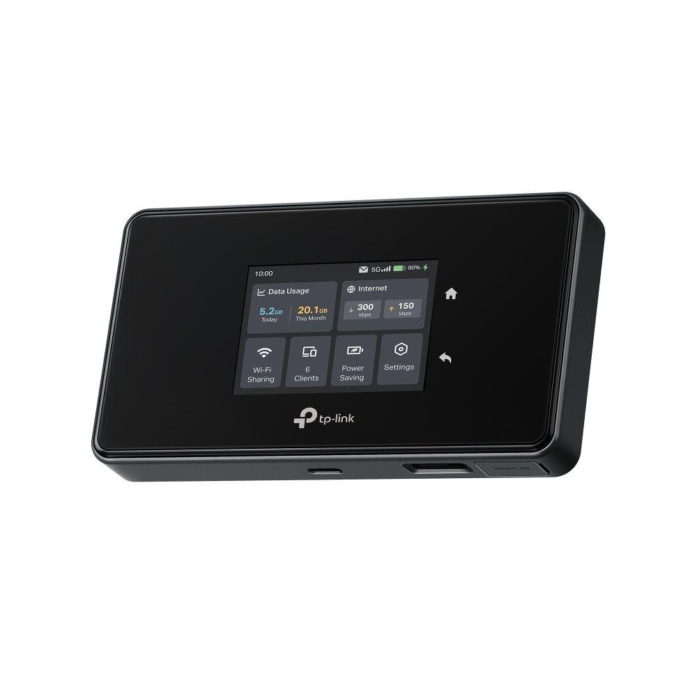 TP-Link M8550 – Mobiler 5G-Hotspot, Wi-Fi 6, Dual-Band (2,4/5 GHz), 2880 Mbit/s, 4680 mAh, SIM-Slot