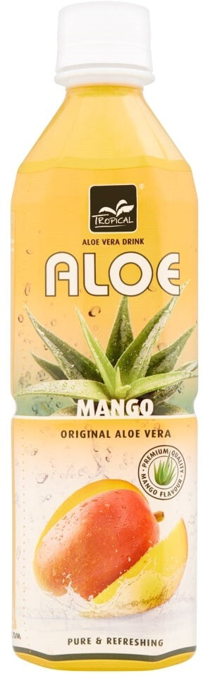 Tropical Limonade, Aloe Vera & Mango – 20 × 5 dl, mit Aloe-Vera-Stückchen
