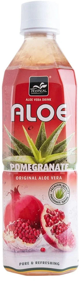 Tropical Limonade Aloe Vera & Granatapfel – 20 × 5 dl, mit Aloe-Vera-Stückchen