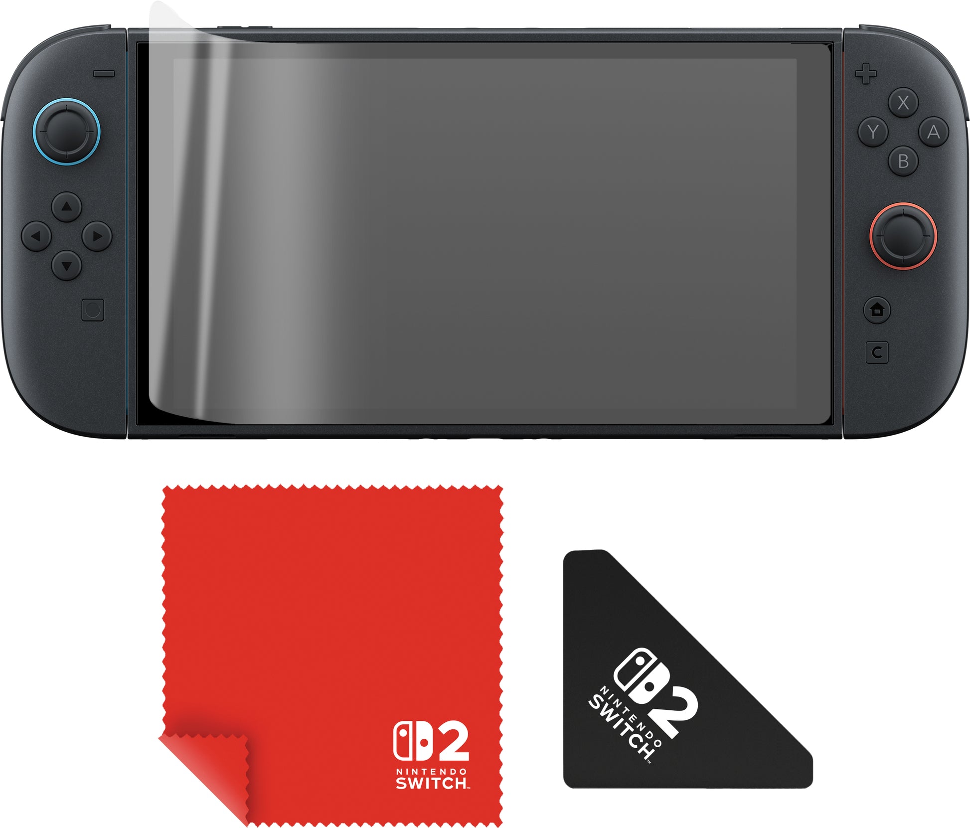 Turtle Beach Displayschutz (Folie), Blaulichtfilter – für Nintendo Switch 2 – 2er-Pack – mit Applikator