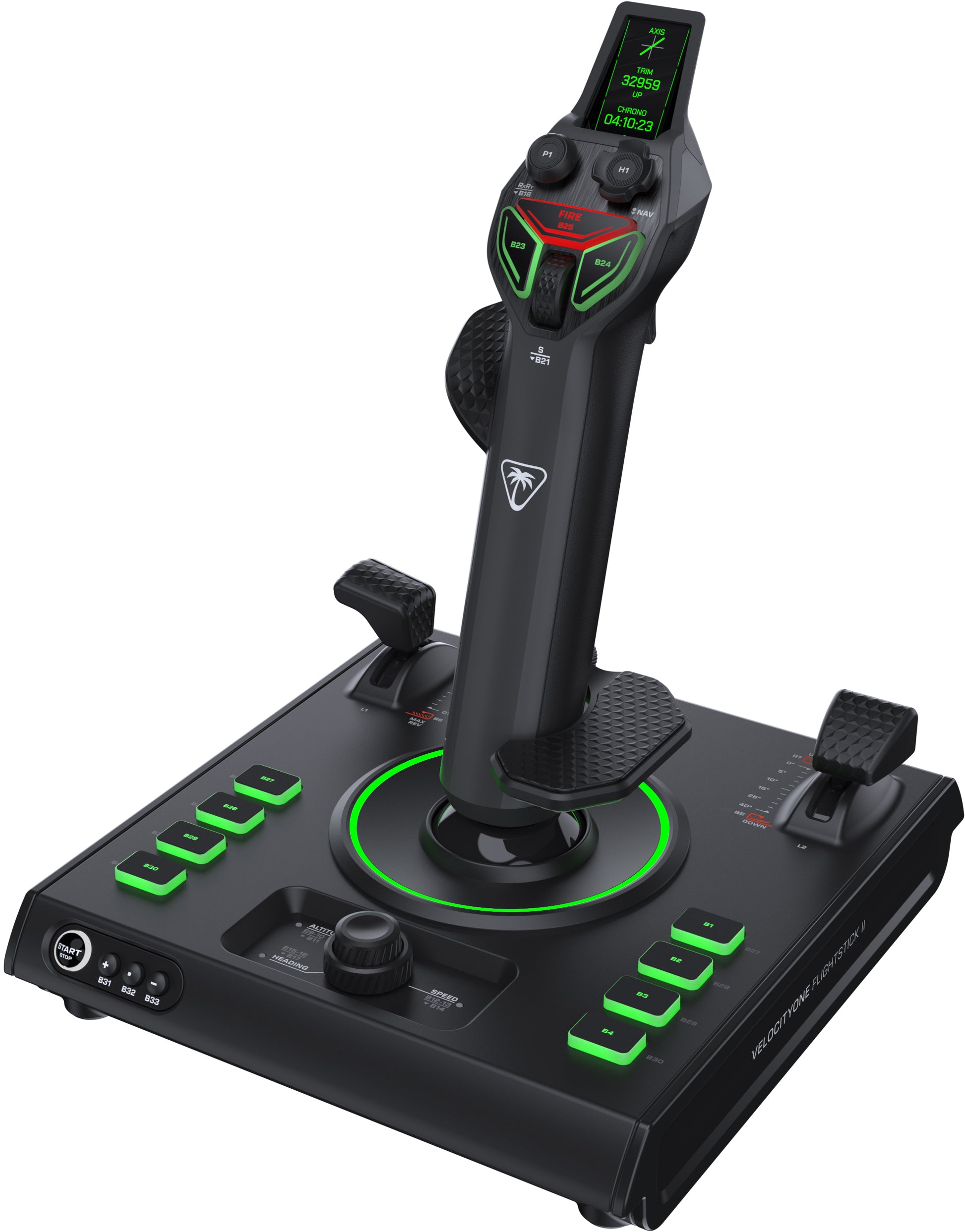 Turtle Beach VelocityOne Flightstick II – Joystick – 16-Bit Hall-Sensoren für Windows-PCs