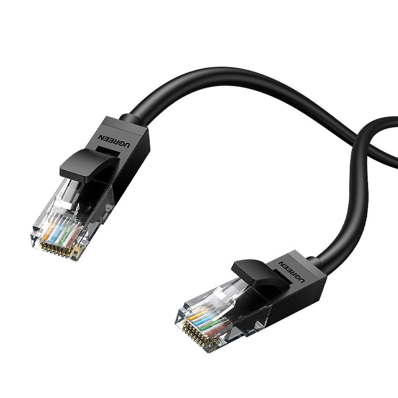 Ugreen 20161 Patchkabel – Cat6 U/UTP, 3 m, Schwarz, RJ‑45