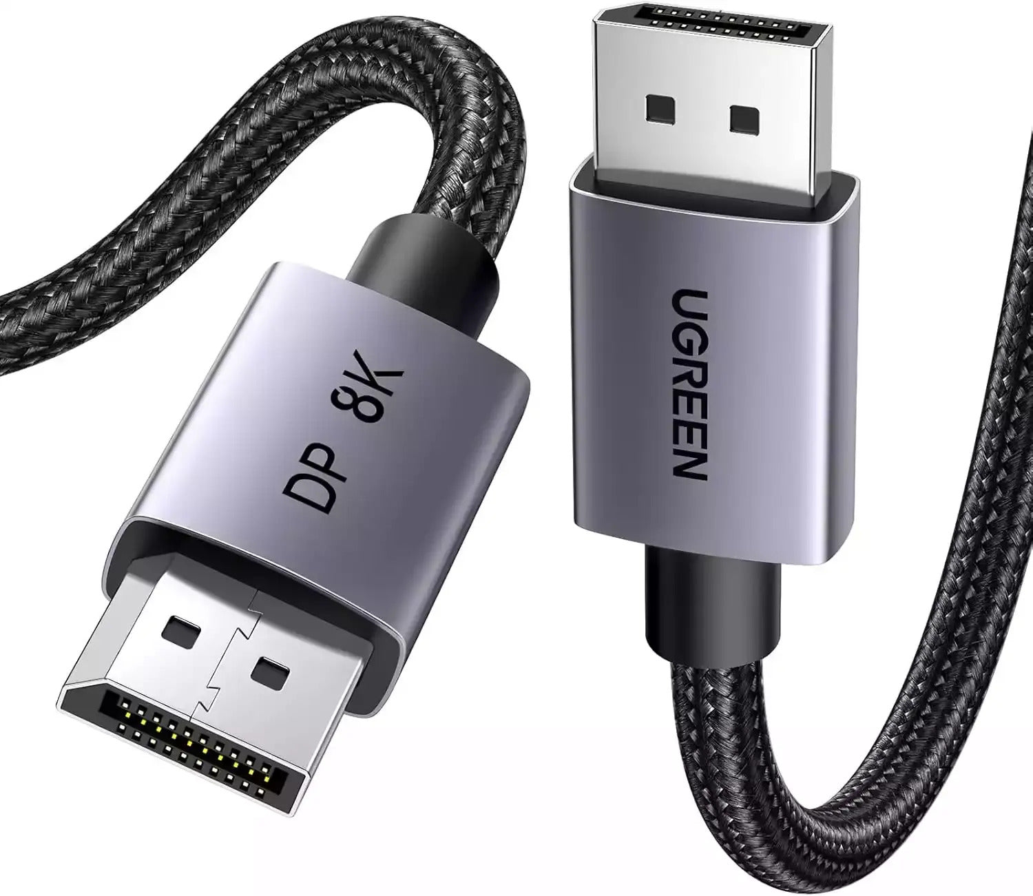 Ugreen DisplayPort Kabel DP 1.4 8K 60 Hz – 5 m – HDR – Space Grey
