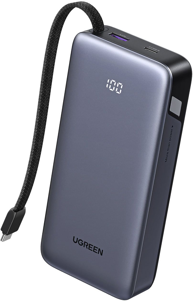 Ugreen 55988B Powerbank 20'000 mAh – 45 W PD, 2× USB-C, 1× USB-A, für iPhone, Galaxy & iPad
