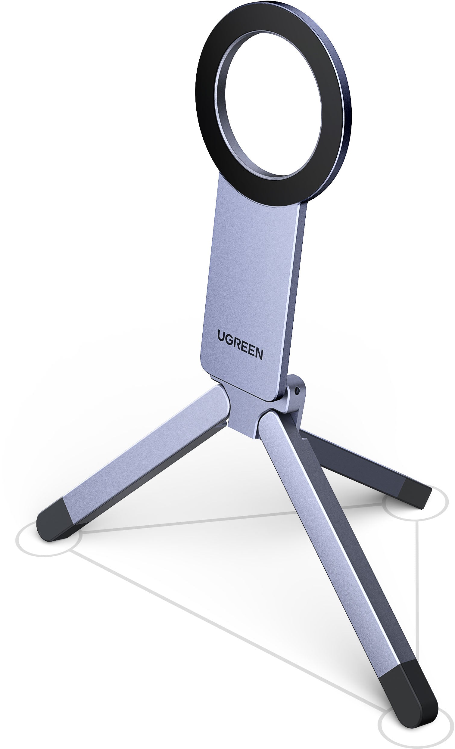 Ugreen 75509 Magnetisches Mini-Stativ – 20 N52-Magnete, 1/4"-20-Schraube – für Smartphones (MagSafe)
